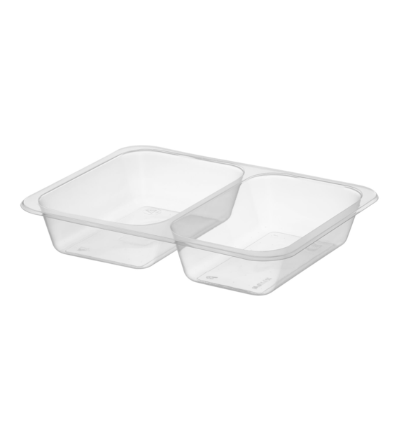 (REUSE) POJEMNIK DO ZGRZEWU DWUDZIELNY B-227x178x40 TRANSPARENT (30(36)/8/50)