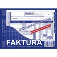 DRUK FAKTURA VAT A5 + 2 KOPIE