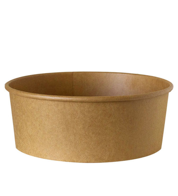 Pojemnik sałatkowy papierowy KRAFT fi185mm 1100ml (16/6/50)