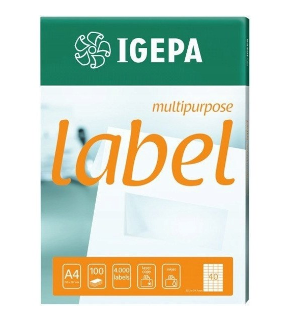 IGEPA ETYKIETA SAMOP. 105x37, 16szt, 100 arkuszy
