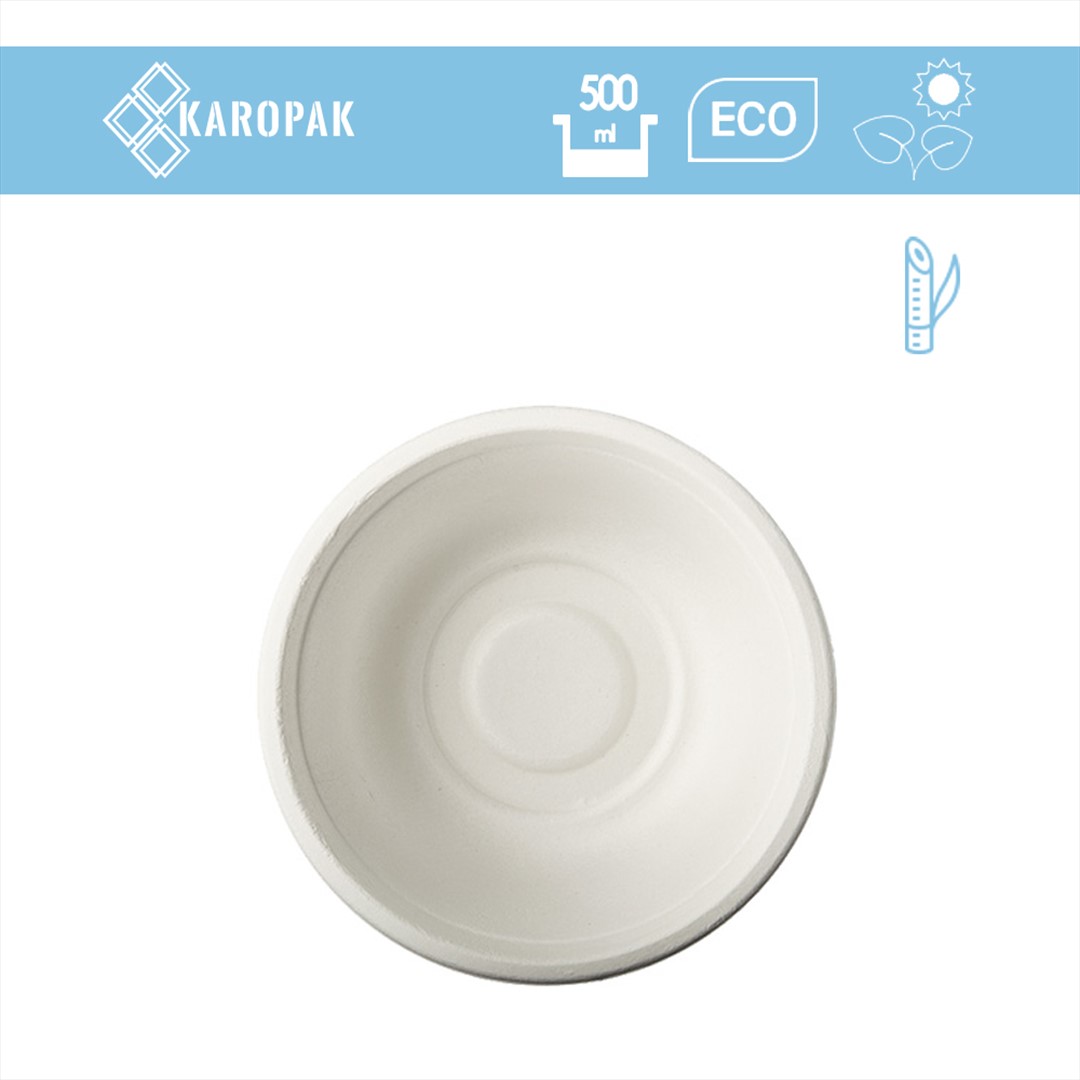 MISKA Z TRZCINY CUKROWEJ PURE 350ml (12SZT)