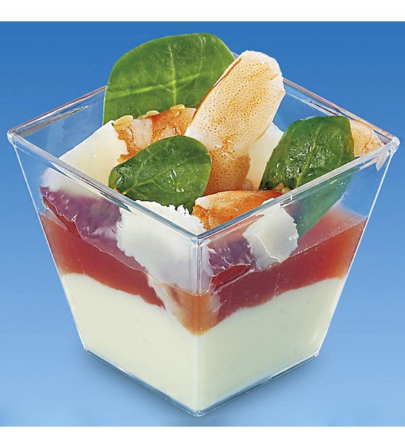 (REUSE) FINGERFOOD kubek kwadratowy PIRAMIDA 60ml (42/20/50)