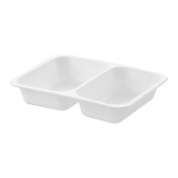 (REUSE) POJEMNIK DO ZGRZEWU DWUDZIELNY B-227x178x40 BIAŁY LITE (32(40)/12/50)