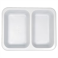 (REUSE) POJEMNIK DO ZGRZEWU DWUDZIELNY B-227x178x40 BIAŁY LITE (32(40)/12/50)