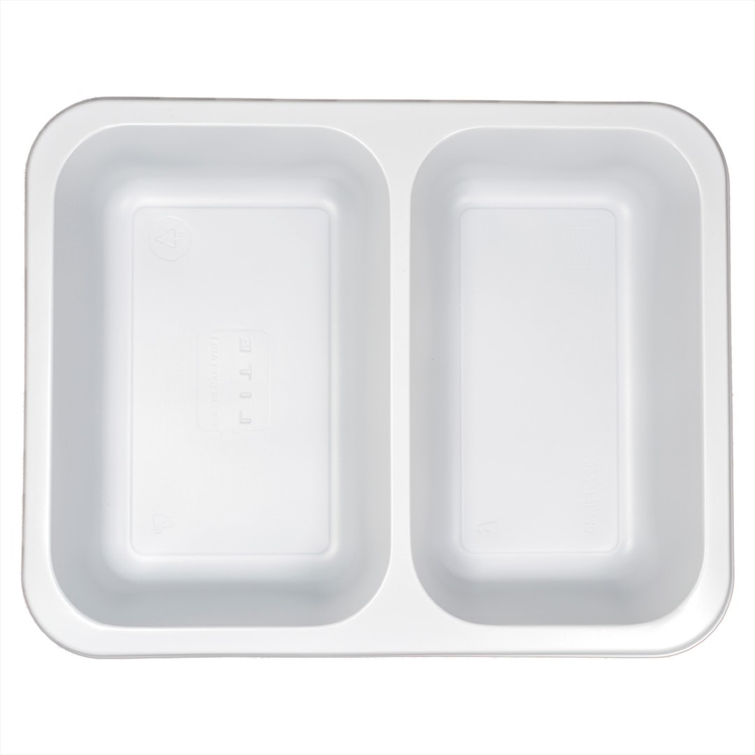 (REUSE) POJEMNIK DO ZGRZEWU DWUDZIELNY B-227x178x40 BIAŁY LITE (32(40)/12/50)