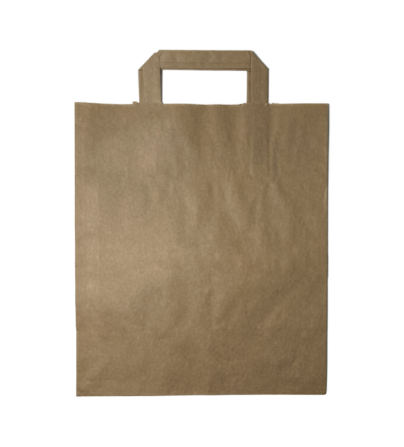 Torba SZARA z uchem płaskim 250x140x300 70g (40/1/250)