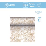 BIEŻNIK Z PV - TISSUE MIX PRZYPOMINAJĄCEJ TKANINĘ RC 24M X 40CM PIASKOWY `ROSE`