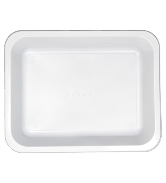 (REUSE) POJEMNIK DO ZGRZEWU NIEDZIELONY B-227x178x40 BIAŁY LITE (32(40)/12/50)