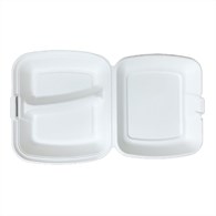 (EKO) Love Nature menubox z trzciny cukrowej dwudzielny 230x205 (47/4/50)