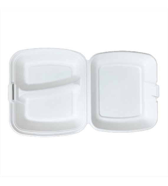 (EKO) Love Nature menubox z trzciny cukrowej dwudzielny 230x205 (47/4/50)