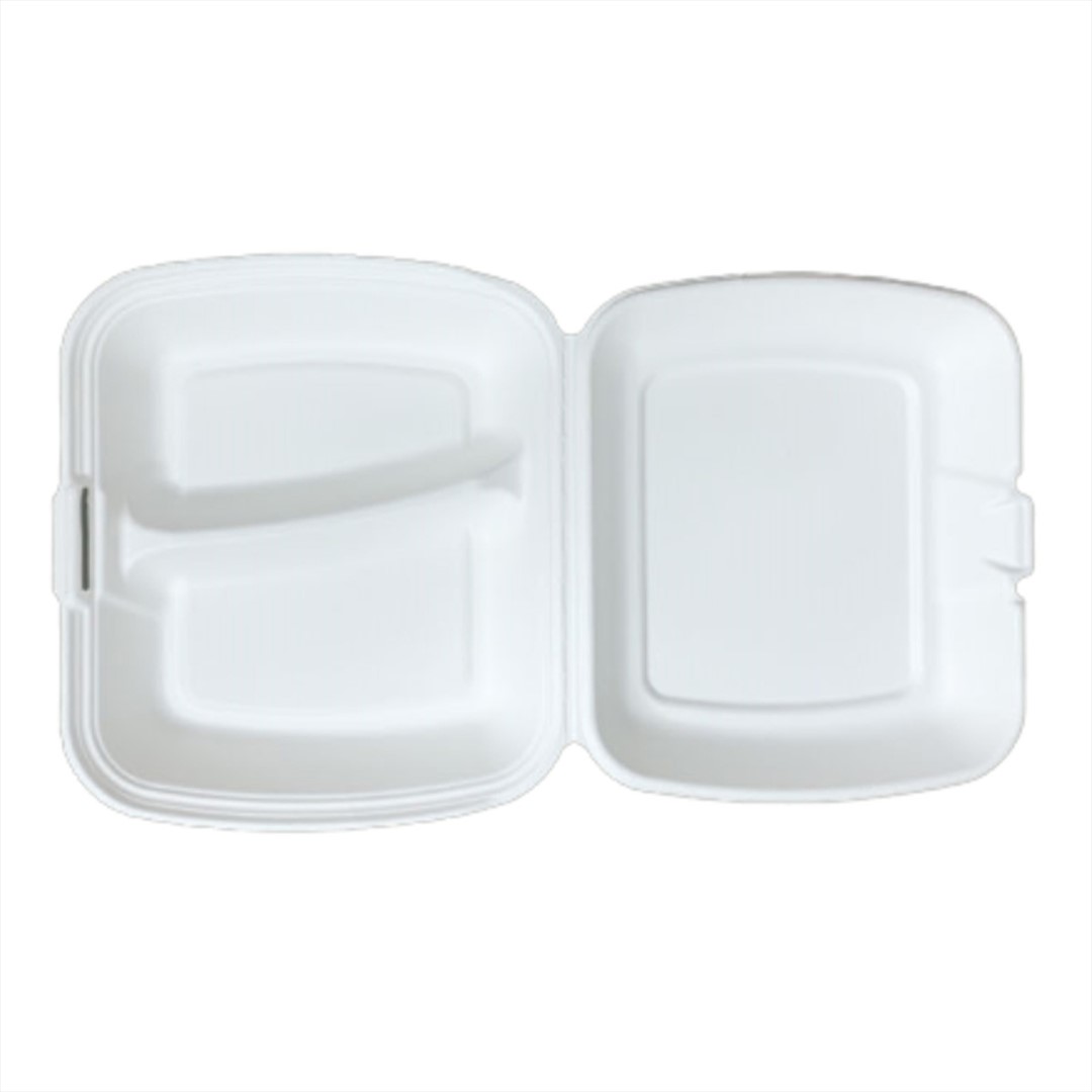 (EKO) Love Nature menubox z trzciny cukrowej dwudzielny 230x205 (47/4/50)