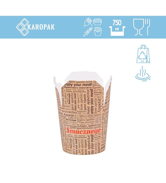 KRAM KEBAB BOX 750ml NADRUK SMACZNEGO FRYTKI (_/10/50)