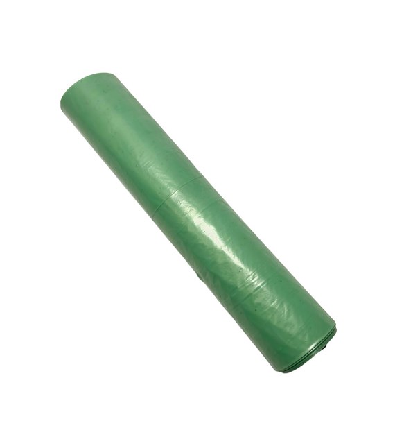 Worki na odpady 60L LDPE zielone ETYKIETA (_/40/15)