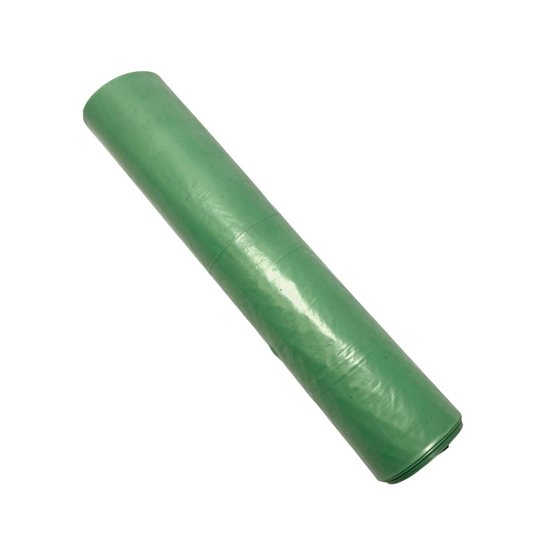 Worki na odpady 60L LDPE zielone ETYKIETA (_/40/15)
