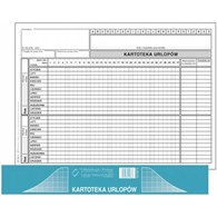 DRUK KARTOTEKA URLOPÓW A5