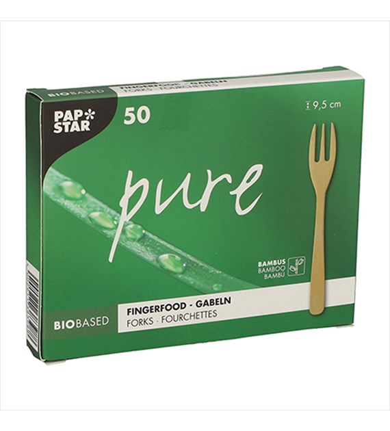 FINGERFOOD PURE widelczyk z bambusa 9,5cm (1840/20/50)