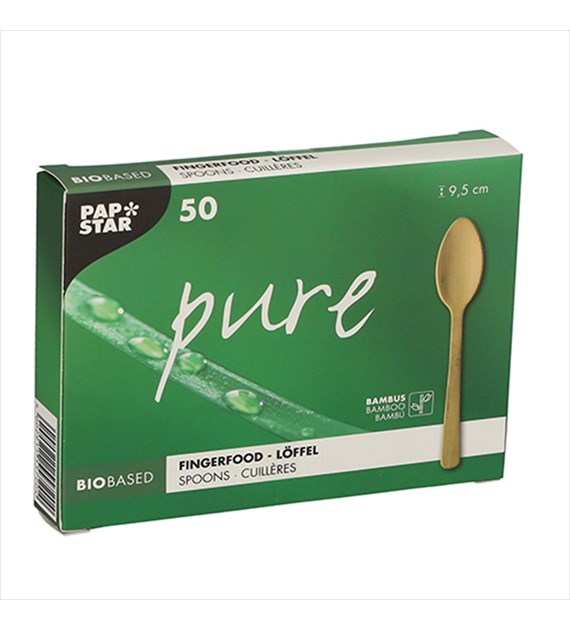 FINGERFOOD PURE łyżeczki z bambusa 9,5cm (1840/20/50)