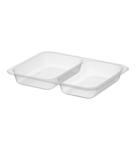 (REUSE) POJEMNIK DO ZGRZEWU DWUDZIELNY B-227x178x30 TRANSPARENT (30(36)/8/50)