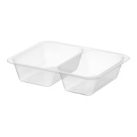 (REUSE) POJEMNIK DO ZGRZEWU DWUDZIELNY B-227x178x50 TRANSPARENT (32(40)/8/50)