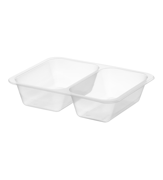 (REUSE) POJEMNIK DO ZGRZEWU DWUDZIELNY B-227x178x50 TRANSPARENT (32(40)/8/50)
