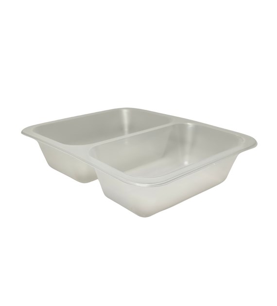 (REUSE) POJEMNIK DO ZGRZEWU DWUDZIELNY B-227x178x50 TRANSPARENT (32(40)/8/50)