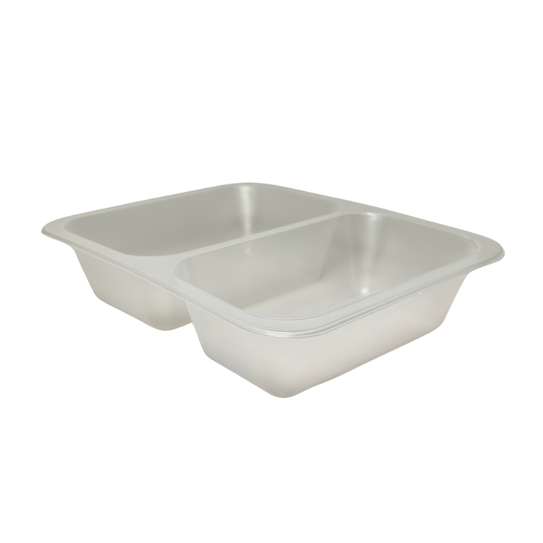 (REUSE) POJEMNIK DO ZGRZEWU DWUDZIELNY B-227x178x50 TRANSPARENT (32(40)/8/50)