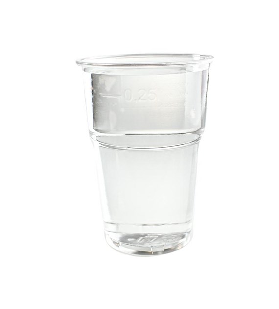 KUBEK PET 250/300ML 78MM (0/25/50) + ZNAK DYREKTYWY