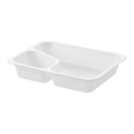 (REUSE) POJEMNIK DO ZGRZEWU DWUDZIELNY COLT B-227x178x40 BIAŁY LITE (32(40)/12/50)