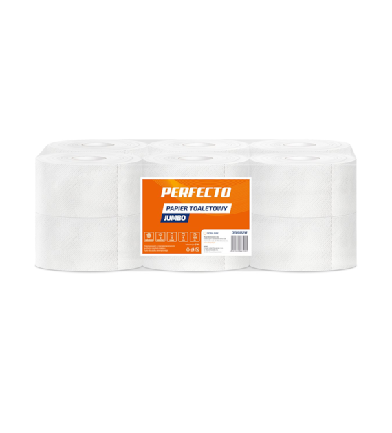 PERFECTO Papier toaletowy JUMBO BIG ROLL 100m 2W celuloza (60/1/12)