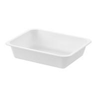 (REUSE) POJEMNIK DO ZGRZEWU NIEDZIELONY B-227x178x50 BIAŁY LITE (32(40)/12/50)