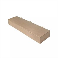 (EKO) PUDEŁKO NA ZAPIEKANKĘ BRĄZOWE 350x95x40mm (_/1/100)