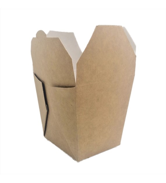 (EKO) ASIA BOX (FOOD BOX / KEBAB BOX) 1000ml KRAFT/BIAŁY (20/4/50)