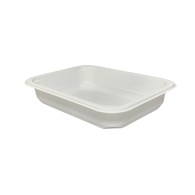 (REUSE) Pojemnik W1/601 187x137x36 650ml TRANSPARENTNY (12/640/1)