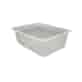 (REUSE) Pojemnik żebrowany W1/623R 227x178x80 2300ml TRANSPARENTNY (16/320/1)