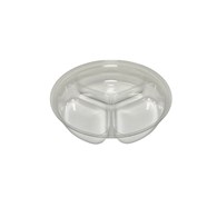Pojemnik trójdzielny TRANSPARENTNY fi180mm 3x150ml (18/8/50)