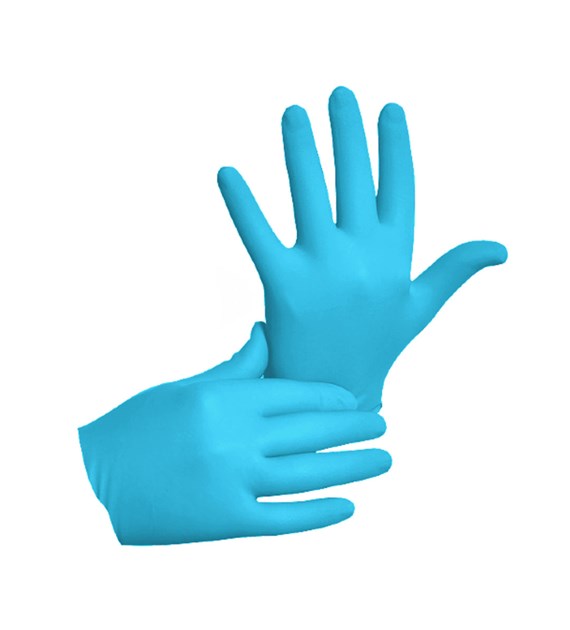 Rękawiczki nitrylowe L NIEBIESKIE easyCARE (_/10/100)