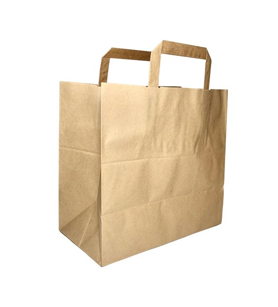 Torba SZARA z uchem płaskim 260x160x260 (_/1/50)