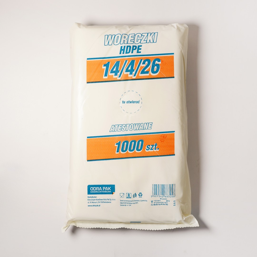 Woreczki HDPE 14/4/26 6mic (88/10/1000)