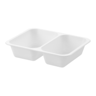 (REUSE) POJEMNIK DO ZGRZEWU DWUDZIELNY B-227x178x50 BIAŁY LITE (32(40)/12/50)