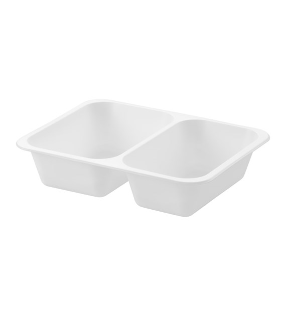 (REUSE) POJEMNIK DO ZGRZEWU DWUDZIELNY B-227x178x50 BIAŁY LITE (32(40)/12/50)