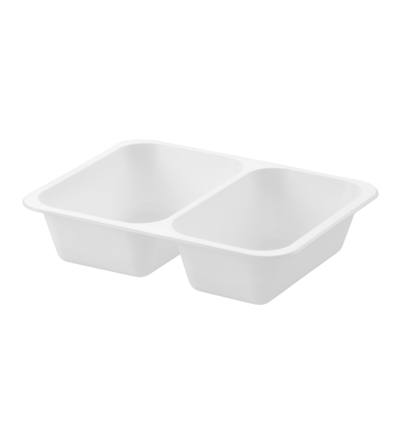 (REUSE) POJEMNIK DO ZGRZEWU DWUDZIELNY B-227x178x50 BIAŁY LITE (32(40)/12/50)