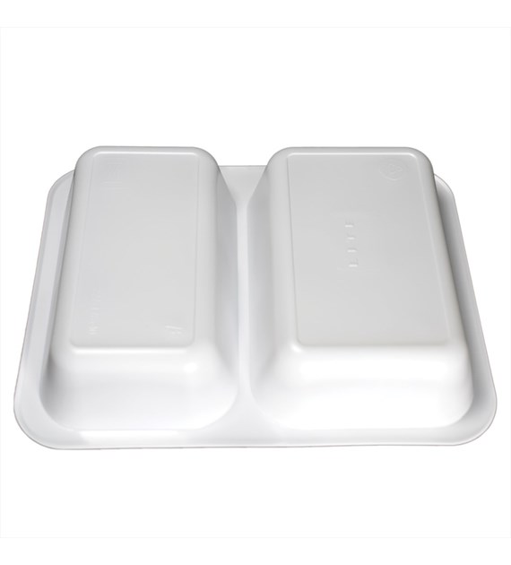 (REUSE) POJEMNIK DO ZGRZEWU DWUDZIELNY B-227x178x50 BIAŁY LITE (32(40)/12/50)