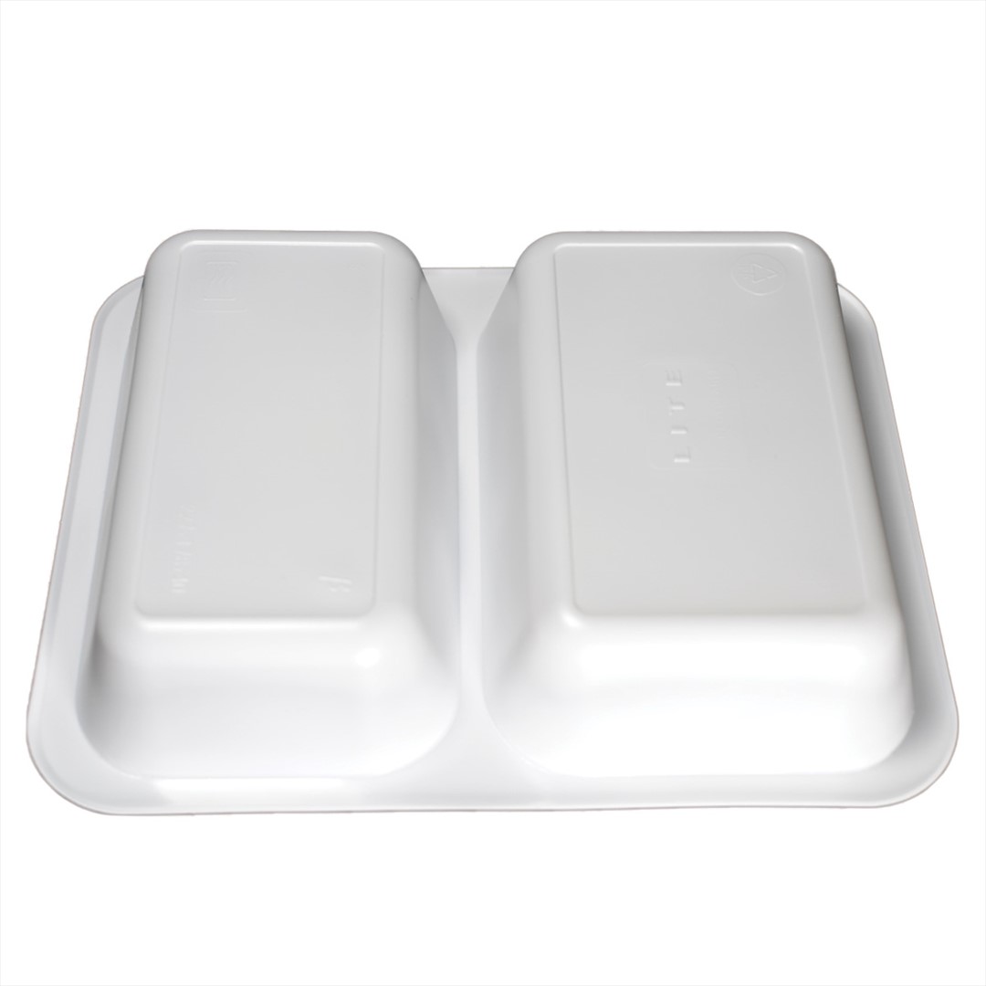(REUSE) POJEMNIK DO ZGRZEWU DWUDZIELNY B-227x178x50 BIAŁY LITE (32(40)/12/50)