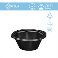 (REUSE) Miska D-5450C fi165mm 450ml CZARNA (18/10/50)