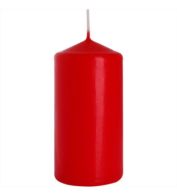 ŚWIECA WALEC CZERWONA 60x120 (_/6/1)