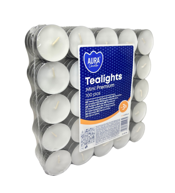 ŚWIECA PODGRZEWACZ teelights 3h (_/8/100)
