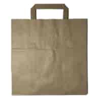 Torba SZARA z uchem płaskim 260x160x260 70g (40/1/250)