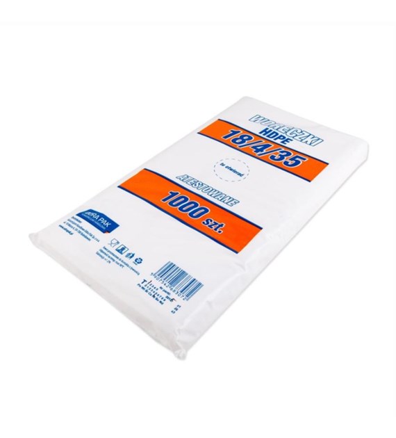 Woreczki HDPE 18/4/35 6mic (48/10/1000)