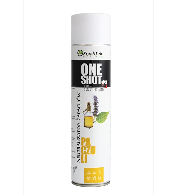 FRESHTEK ONE SHOT Neutralizator zapachów PACZULI 600ml (_/12/1)