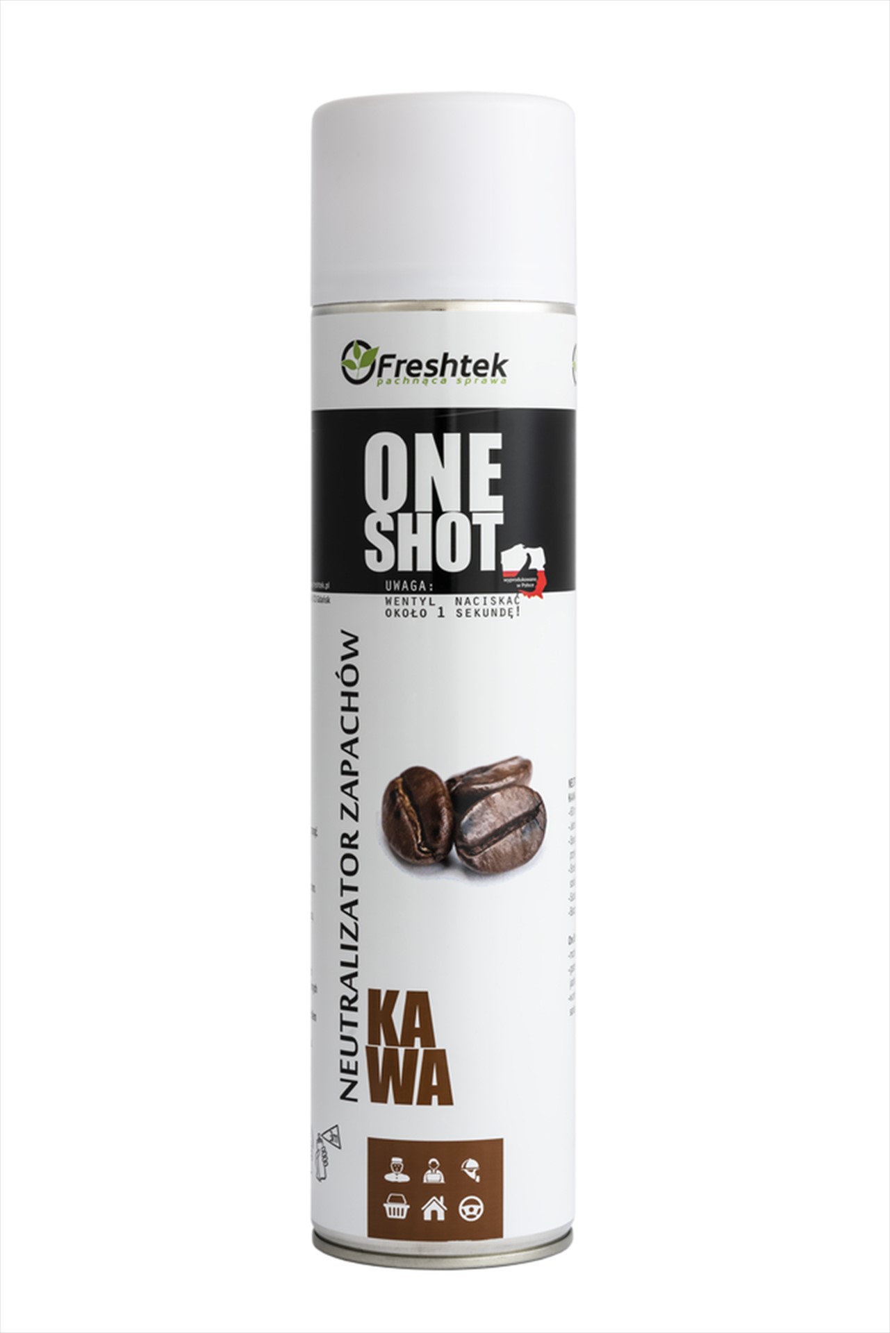FRESHTEK ONE SHOT Neutralizator zapachów KAWA 600ml (_/12/1)